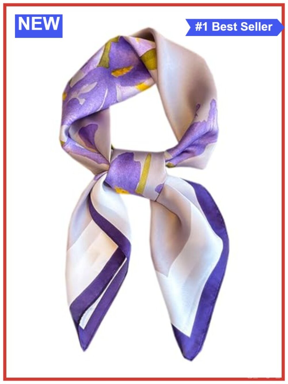 Polyester Satin Square Scarf Lightweight Neck Head Hair Wrap